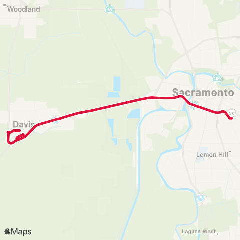 Yolobus Causeway Connection Davis map