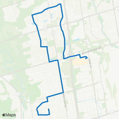 York Region Schools Father Bressani SS map