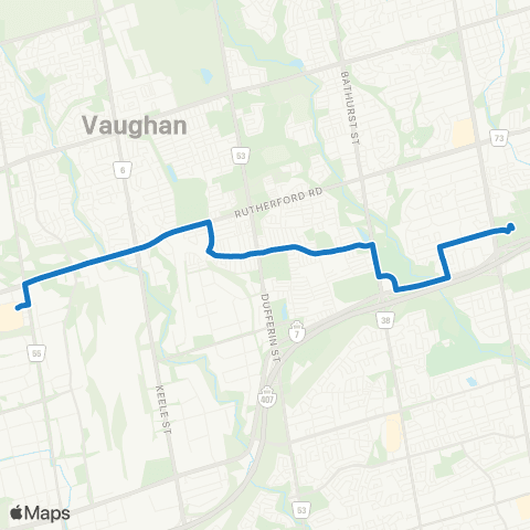 York Region Schools Stephen Lewis SS via Ten Oaks map
