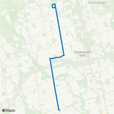YRT Bayview Express map