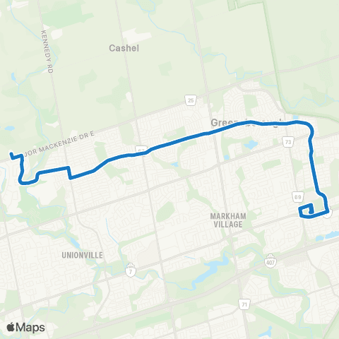 YRT Bur Oak map
