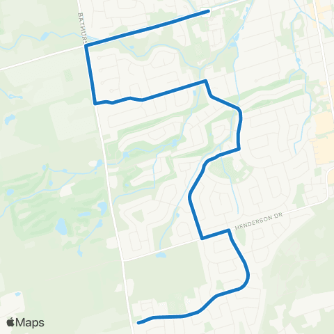 York Region Schools Aurora SS via McClellan map