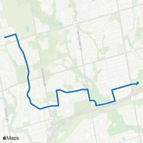 YRT Autumn Hill map