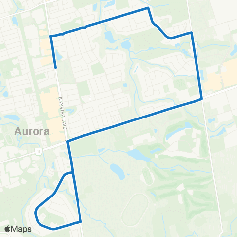 York Region Schools Dr G.W. Williams SS via Stone map