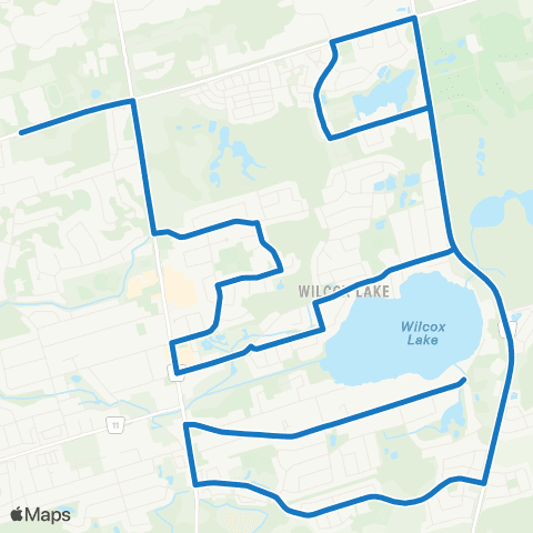 York Region Schools Cardinal Carter SS via Bayview map