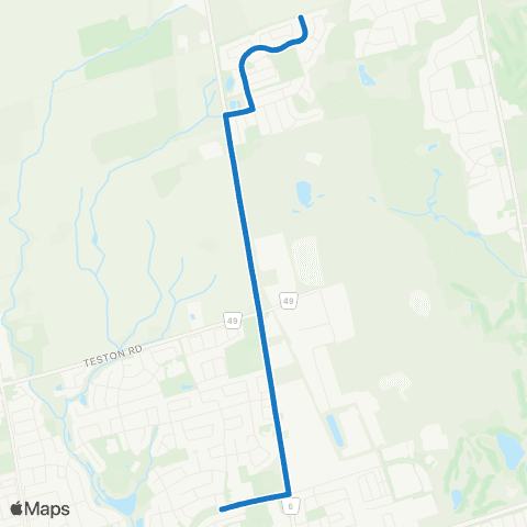 York Region Schools St. Joan of Arc SS via Keele map