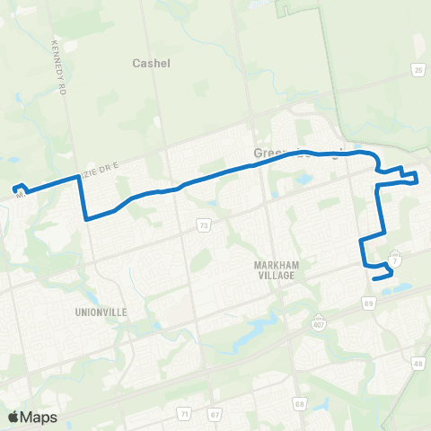 York Region Schools Bur Oak / Pierre Elliott Trudeau SS map