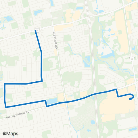 York Region Schools Tommy Douglas SS via Fossil Hill map