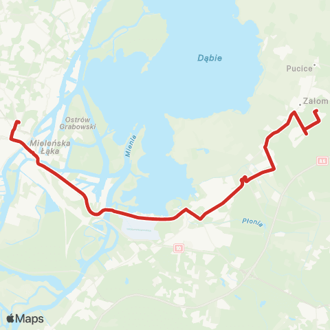 ZDiTM Szczecin Plac Rodła - Osiedle Kasztanowe map