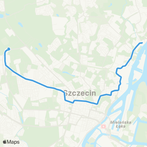 ZDiTM Szczecin Osiedle Zawadzkiego - Stocznia Szczecińska map
