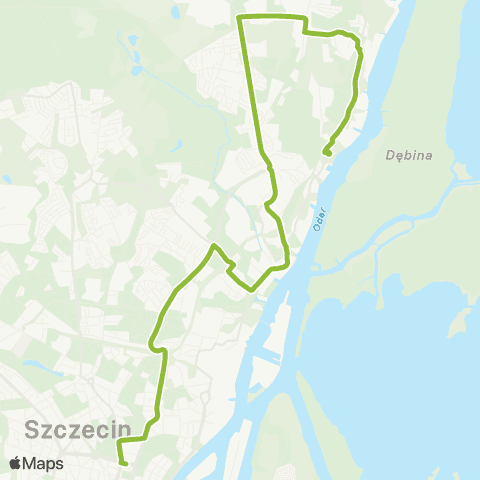 ZDiTM Szczecin Plac Rodła - Gocław map