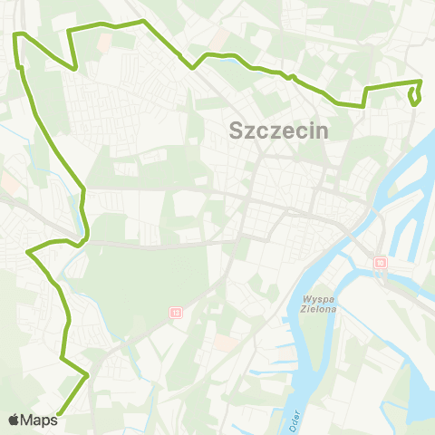 ZDiTM Szczecin Stocznia Szczecińska - Cukrowa map