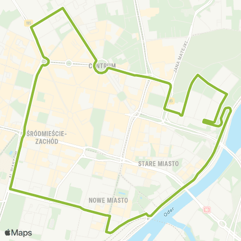 ZDiTM Szczecin SKM Dworzec Gł. (Owocowa) - SKM Dworzec Gł. (Owocowa) map
