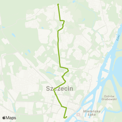 ZDiTM Szczecin SKM Dworzec Gł. (Owocowa) - Kołłątaja - Podbórz map
