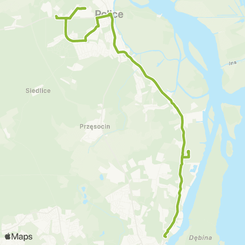 ZDiTM Szczecin Gocław - Police Stara Fabryka / Zajezdnia map