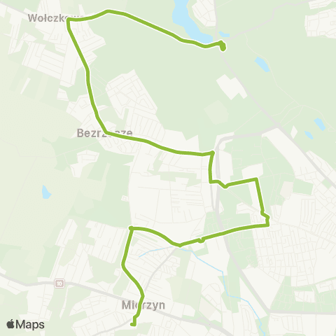 ZDiTM Szczecin Mierzyn Szkoła - Łukasińskiego Ogrody - Głębokie map