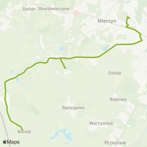 ZDiTM Szczecin (Maczka - ) Gumieńce - Warnik map