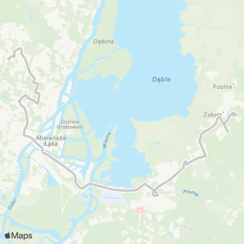 ZDiTM Szczecin Warszewo - Osiedle Kasztanowe map