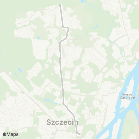 ZDiTM Szczecin Plac Rodła - Podbórz map