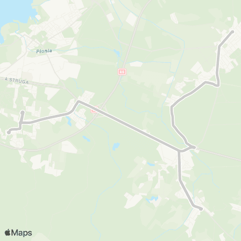 ZDiTM Szczecin Osiedle Bukowe - Wielgowo Borsucza map