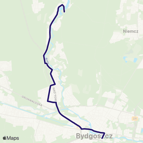 ZDMiKP Bydgoszcz Plac Kościeleckich — Smukała map