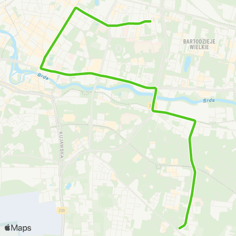 ZDMiKP Bydgoszcz Bielawy — Glinki map