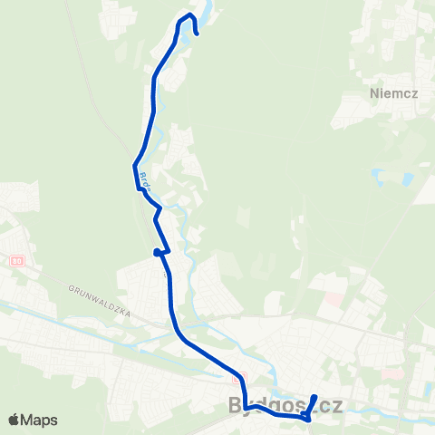 ZDMiKP Bydgoszcz Plac Kościeleckich — Smukała map