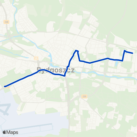 ZDMiKP Bydgoszcz Błonie — Morska map