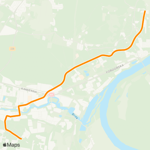 ZDMiKP Bydgoszcz Kapuściska — Łoskoń map