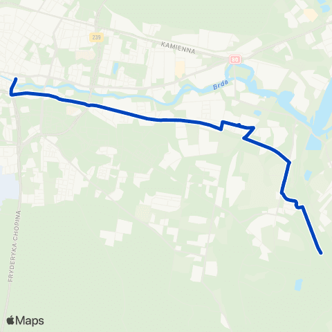 ZDMiKP Bydgoszcz Rondo Toruńskie — Łęgnowo map