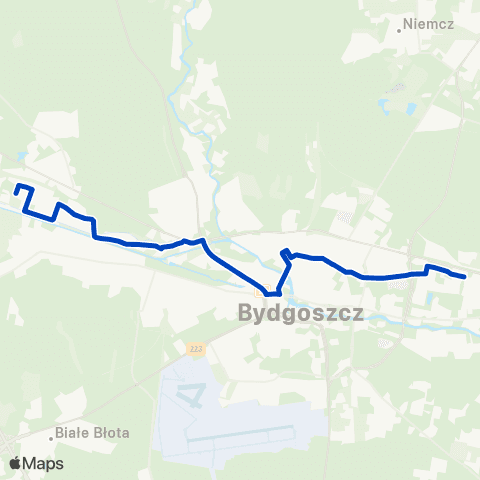 ZDMiKP Bydgoszcz Niklowa — Morska map