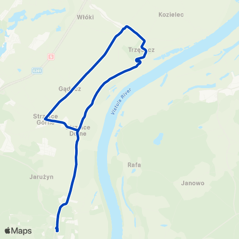 ZDMiKP Bydgoszcz Tatrzańskie — Kozielec map