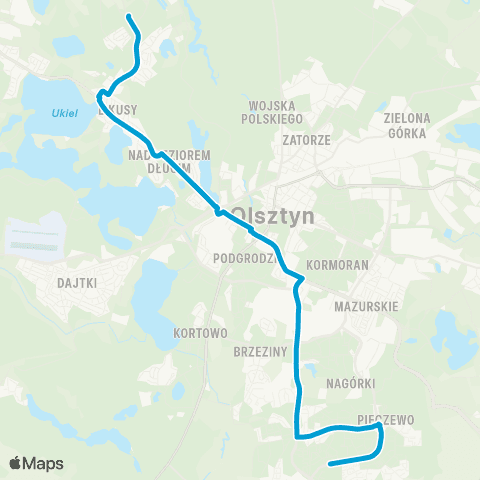 ZDZiT Olsztyn Redykajny (Hozjusza)-Witosa (Witosa) map