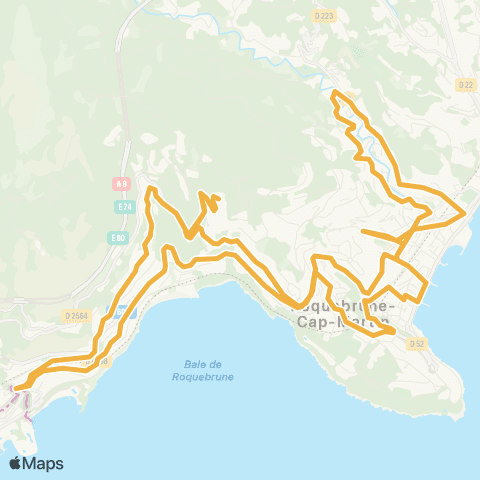 Zest Vieux Roquebrune - St-Roman - Mairie - Carnolès - Peglion - Vieux Roquebrune map