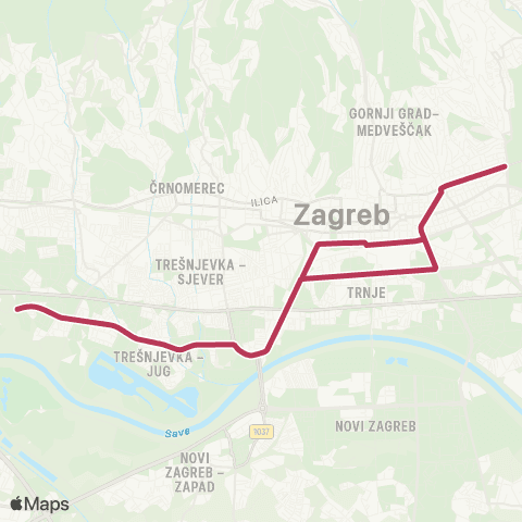 ZET Prečko-Park Maksimir map