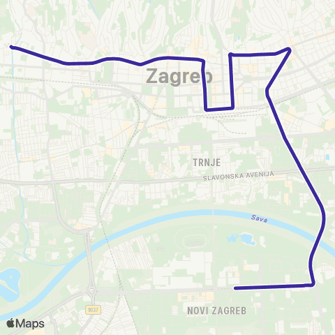 ZET Črnomerec-Sopot map