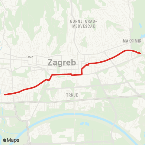 ZET Ljubljanica-Borongaj map