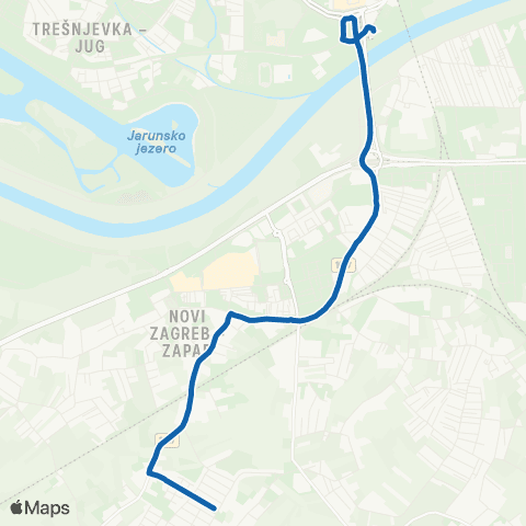 ZET Savski Most-Botinec map