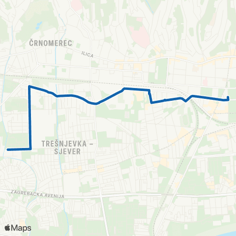 ZET Trg Mažuran.-Voltino map