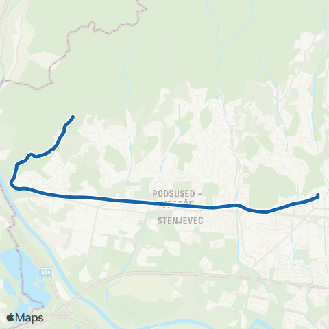 ZET Črnomerec-Pods.Dolje map
