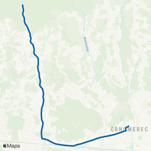 ZET Črnomerec-G.Vrapče map