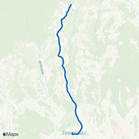 ZET Črnomerec-Mikulići map
