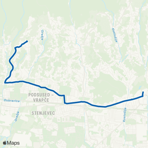 ZET Črnomerec-Borčec map