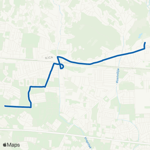 ZET Črnomerec-Špansko map