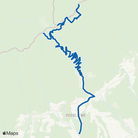 ZET Mihaljevac-Sljeme map