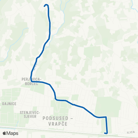 ZET Vrapčan.Aleja-Orešje map