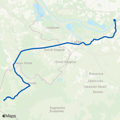 ZET Zag.(S.M.)-Horvati map