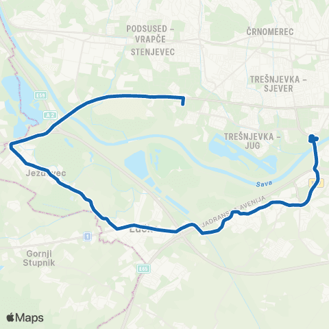 ZET S.Most-Ježd.-Prečko map