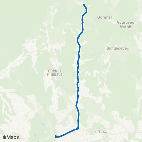 ZET Dubrava-Čučerje map