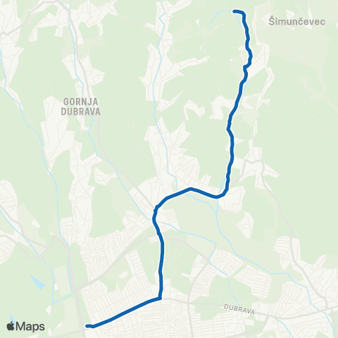 ZET Dubrava-Jalševec map